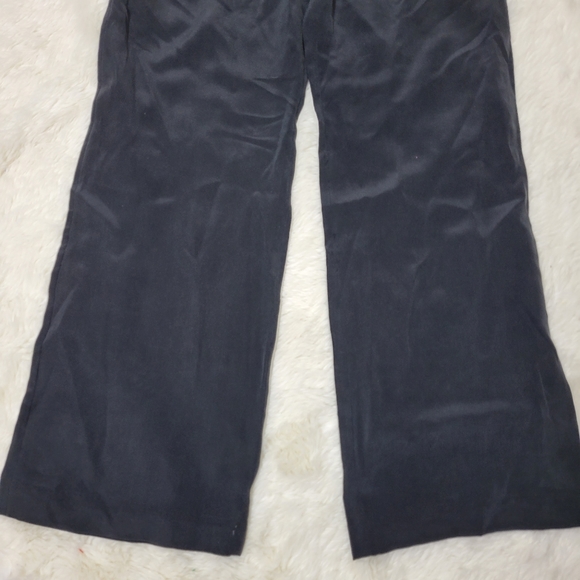 Joie Vintage Caviar Silk Wide Leg tie waist pants size 6 - Picture 12 of 13